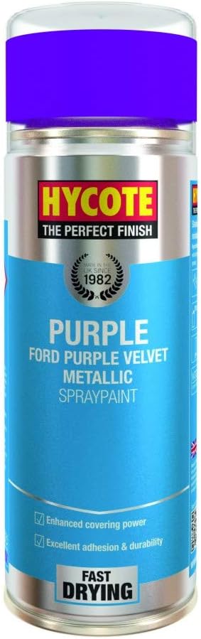 Hycote HYCXUK1024 Touch Up Spray Paint 400ml Purple Velvet Metallic Ford