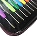 ZXUY Crochet Hook Set High Quality 16pc Aluminum Hooks with Colorful Plastic Handles Knitting Needles Weave Yarn Case Set Best Gifts for Her