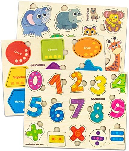Wooden Toddler Puzzles for 1-3 Years 