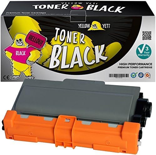 YELLOW YETI TN3380 (8,000 Pages) 2 Compatible Toner Cartridges for Brother HL-5440D HL-5450D HL-5450DN HL-5470DW HL-5480DW HL-6180DW MFC-8510DN MFC-8520DN MFC-8950DW DCP-8110DN [3 Years service]