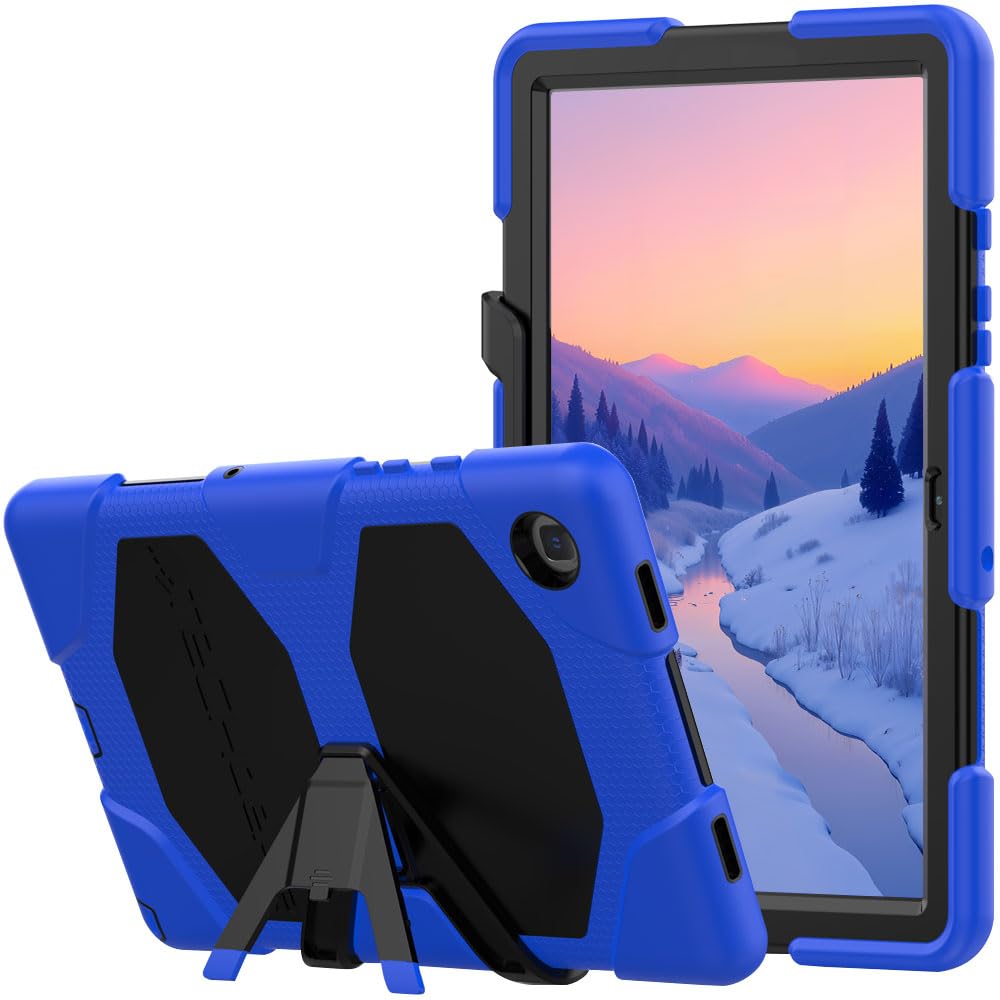 TECHGEAR G-SHOCK Case Fits Samsung Galaxy Tab A7 10.4" 2022/2020 (SM-T500, T503, T505, T509) Tough Rugged HEAVY DUTY Armour Shockproof Impact Survival Stand Case, Kids Schools Workman - BLUE