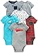 Simple Joys by Carter's Baby Boys' 6-Pack Short-Sleeve Bodysuit, Navy/Red, 18 Months