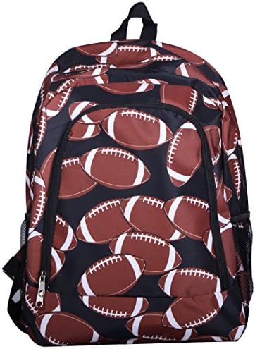 School Backpack for Boys and Girls, Sturdy and Water-Resistant (Football)
