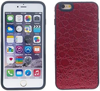 SUNYEE iPhone 6 4.7" Crocodile Skin Textured Case (Red)