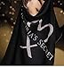 Victoria's Secret Limited Edition Black Pink Heart Blanket Throw 50