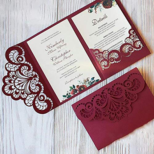 Hukai Flower Invitation Metal Cutting Dies Stencil DIY Scrapbooking Album Stamp Paper Card Embossing Crafts Decor,Good Gift for Your Kids to Cultivate Their Hands-on Ability - Thumbnail 2