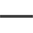 BUILDMART - 72" Linear Slot Diffuser - (3 Slot) Triple Slot - Black Decorative Aluminum Air Vent - Heating and Cooling Modern AC Vent Cover for Ceiling, Walls & Floors - Texas Buildmart