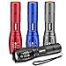AUOPRO Super Bright Tactical LED Flashlight[4 PACK], 800 Lumens CREE XML-T6, Zoomable, 5 Modes, Water Resistant Handheld Torch Light for Camping, Outdoor, Home and Emergency