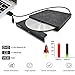 Gincleey External CD DVD Drive, 2-Port Hub USB 3.0 with Type-C SD/TF Card Reader CD/DVD +/-Rw Drive ROM Rewriter Burner for Laptop Desktop MacBook Mac OS Windows 10 8 7 XP Vista
