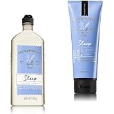 Bath & Body Works - Aromatherapy -Sleep - Lavender Vanilla – Bundle - Body Wash & Foam Bath 10oz. & Body Cream 8 oz