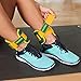 NAYOYA 3 Pound Ankle Weights Set and Carry Pouch - Premium Adjustable Ankle and Wrist Cuffs