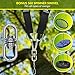 Yetizilla Tree Swing Hanging Kit 2X 10ft Extra Long Adjustable Tree Swing Straps with Swivel, Rustproof Lock-Screw Carabiners & Strong Hooks –Portable Hammock Hanger Accessories – Holds 2000lbs