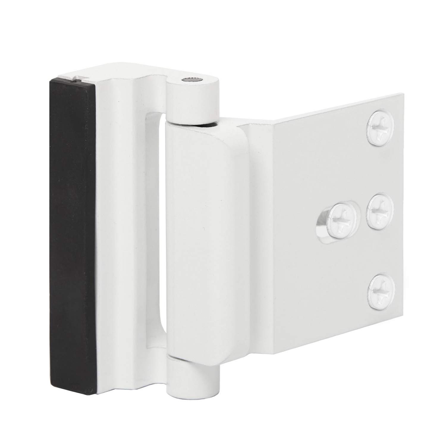 Door Reinforcement Lock Childproof Door Guardian with 4 Screws for Inward Swinging Door-Add Extra,High Security to Your Home|Prevent Unauthorized Entry-3" Stop,Aluminum Construction