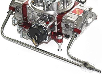 Chrome Holley Carburetor Fuel Line / Hose Barb 4150 Dual Metering Blocks 9-5/16"