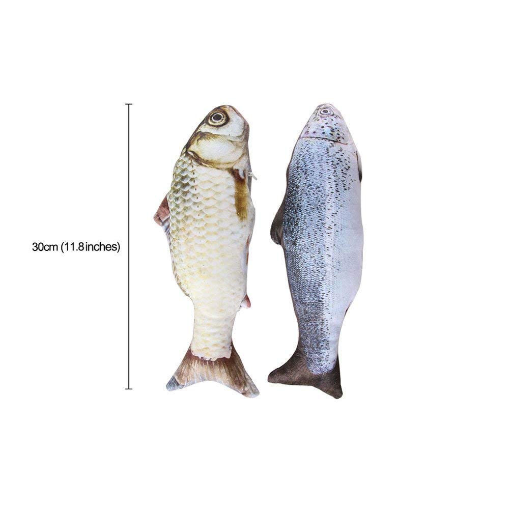 Homeda Fish Toy for Cats, Catnip Fish Toy Pillow for Cat Kitten Kitty