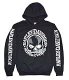 Harley-Davidson Men's Sweatshirt Willie G Skull H-D Pullover Black 30296648