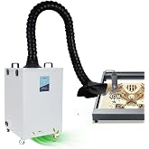 FumeClear FC-2004 Fume Extractor For 20-80W P/S/M/F Laser Engraver &amp; Cutter | 248CFM Powerful Suction Fume &amp; Odor Removal With Remote For Large Laser Welding, 3D/DTF Printing &amp; Chemistry Lab, 12 Filters