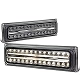 For Chevy Suburban Tahoe/Yukon Pair of Diamond Cut Smoke Lens LED Look Turn Signal Lights Lamps