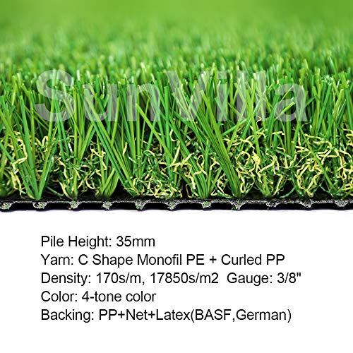 SunVilla Realistic Indoor/Outdoor Artificial Grass/Turf (1 FT X 13 FT