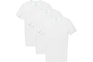 Tommy John Men's Crew Neck Undershirt, Second Skin Fabric, Slim Fit T-Shirt with Stay Tuck Design