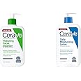 CeraVe Hydrating Facial Cleanser + Daily Moisturizing Lotion Bundle | Non-Foaming Face Wash with Hyaluronic Acid and 3 Essential Ceramides | Fragrance Free Body and Facial Moisturizer