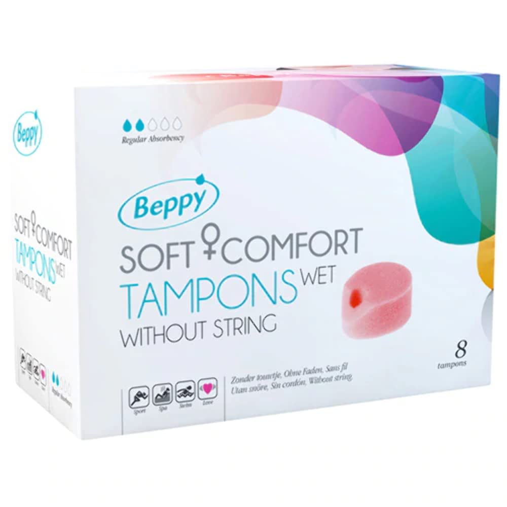 Beppy Soft Comfort Tampons with Lubricant Lamination - Pack of 8 — image 1
