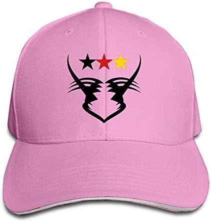 YLSD Tattoo Unisex Washed Twill Sandwich Bill Cap Adjustable Peaked Baseball Cap Fashion Golf Hat Cool Baseball Caps &amp; Golf CapsBaseball Hat Pink