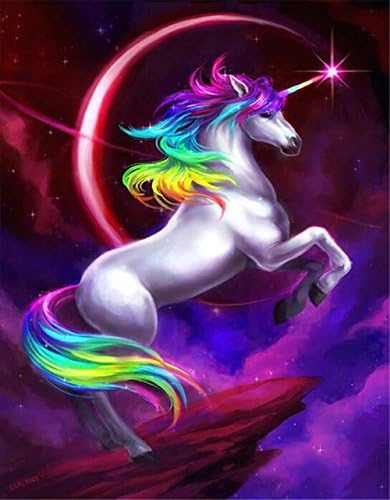 5D DIY Full Square Diamond Happiness Unicorn Kirin Embroidery Cross Stitch Rhinestone Mosaic Painting