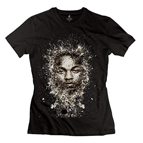 ZIYUAN Women's Kendrick Lamar T-shirt XL Black