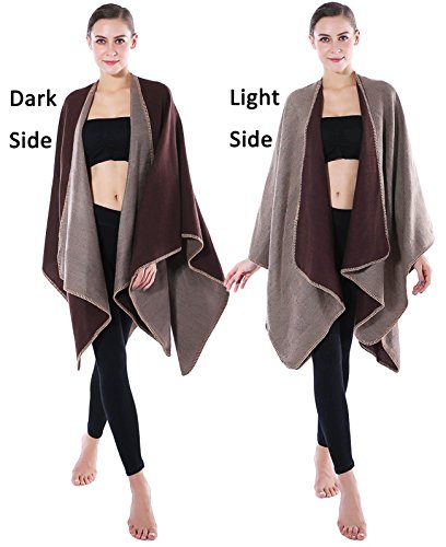 Blanket Poncho Capes for Women Camel