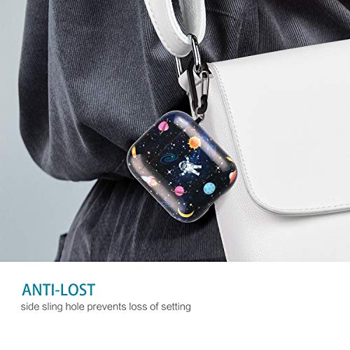 Lokigo AirPods Case Protective Cover Compatible with AirPods Charging Case 2&1 Hard Case Kits with Keychain/Strap/Earhooks/Watch Band Holder for Girls Women Men