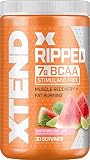 XTEND Ripped BCAA Powder Watermelon Lime | Cutting Formula + Sugar Free Post Workout Muscle Recovery Drink with Amino Acids | 7g BCAAs for Men & Women | 30 Servings