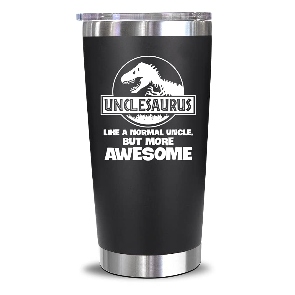 NewEleven Birthday Gifts for Best Uncle - Uncle Christmas Gifts from Niece, Nephew - Unique Keepsake for New Funcle or Uncles Announcement - 20 Oz Tumbler