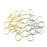 Honbay 40PCS Women Fashion Hip-Hop DIY Braid Rings for Hair and Dreadlocks,Golden and Silver