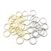 Honbay 40PCS Women Fashion Hip-Hop DIY Braid Rings for Hair and Dreadlocks,Golden and Silver