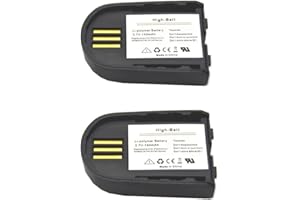 High-Batt GBBBT WH500 W745 Battery, Replacement Battery 84598-01 82742-01 204755-01 for Plantronics Savi W740 W440-M W440 W740-M W445 86507-01 Wireless Headsets 3.7V 140mAh (Pack of 2)