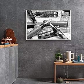 Floating Framed for Living Room Bedroom Black and...