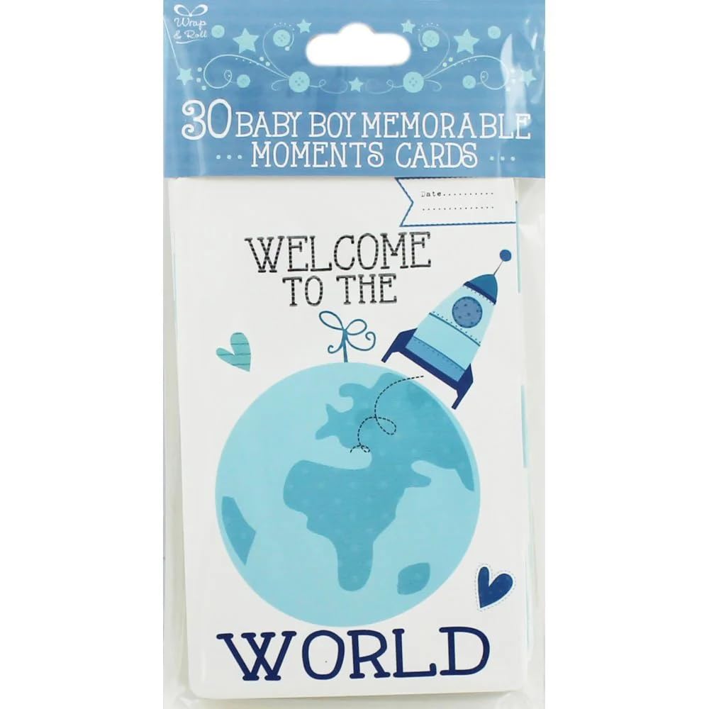 Eurowrap 30 Baby Boy Memorable Moments Cards