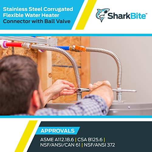 SharkBite 18 Inch Stainless Steel Corrugated Flexible Water Heater