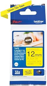 Brother TZe-631S Black on Yellow Laminated Tape 12 mm x 4 m