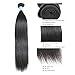 MORICA Hair 8A Brazilian Virgin Straight Hair 2 Bundles Human Hair Weave Extensions Unprocessed(8 8,Natural Color)
