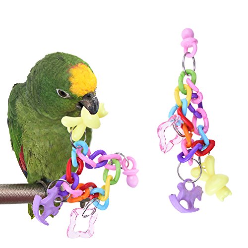 Bird Parrot Foot Toy Chewing Swing Bite Toy Plastic Parrot Toys