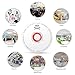 Smoke and Fire Detector, 4 Pack Photoelectric Battery Operated Smoke Alarm Easy to Install with Light and Sound Warning, 9V Battery Included, UL Certification,Fire Safety for Home Hotel School
