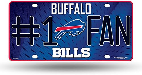 Rico IndustriesNFL Unisex-Adult #1 Fan Metal License Plate Tag