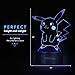Terrosol Pokemon Pikachu 3D Night Light - Pokemon Gifts - 3D Led Lamp - Acrylic Lamp - 3D Pokemon Pikachu - Optical Illusion Led Light