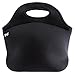 Insulated Neoprene Lunch Bag for Men, Women and Kids | Extra Large to Hold More, Highest Quality Construction, Most Insulating {5mm} Reusable Lunch Box Tote | Unisex Design [Black] by Sweet Concepts