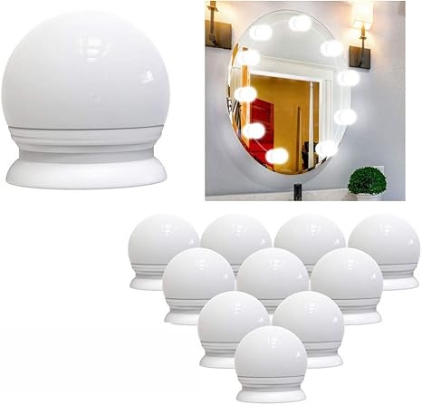 Mambmk Vanity Spiegel Lights Kit 10 Dimbare Led Lampen Met 5 Kleur Verlichtingsmodi Verlichtingsarmatuur Strip Voor Make Up Vanity Tafel Set In Dressing Room Badkamer Spiegel Niet Inbegrepen Amazon Nl