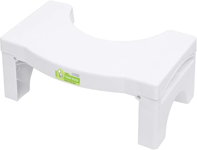 MASS DYNAMIC Folding Squatting Toilet Stool 7 Inch Non-Slip
