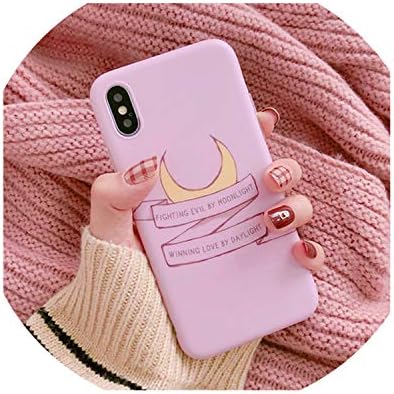Cartoon Illustration Phone Cases for iPhone Xs Max XR Scrub Soft TPU case for iPhone X 8 7 6 6s Plus Protective Cover,Pink,for iPhone 7