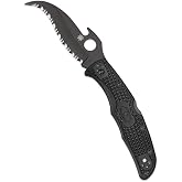Spyderco Matriarch 2 Emerson Opener Folding Pocket Knife, SpyderEdge | 8.55" Overall Length, 3.57" TiCN-Coated VG-10 Steel Blade, FRN Handle, Back Lock, Hollow Grind